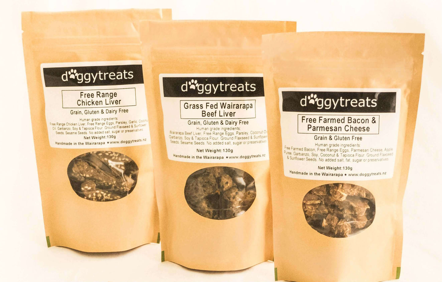 Natural, nutritious, delicious New Zealand made dog treats